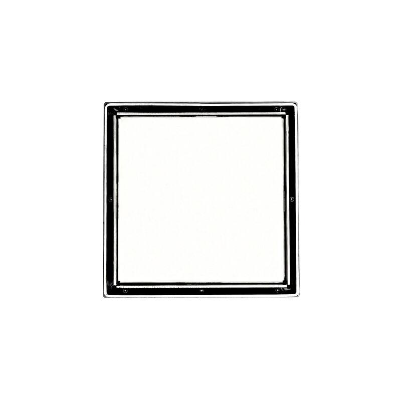 Infinity Drain LTD5-2H 5" x 5" LTD 5Center Drain Kit with Cast Iron