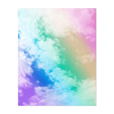 Unicorn Rainbow Clouds 1 Photography Pattern Summer Art Print/Poster ...