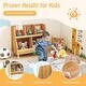 preview thumbnail 2 of 5, 5-Cubby Toy Storage Organizer Children 2-Tier Open Book Display Organizer