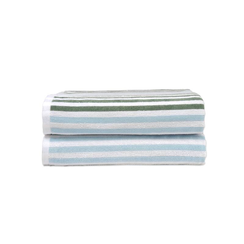 Dan River 2-4 Pack Cabana Stripe Beach Towel Set