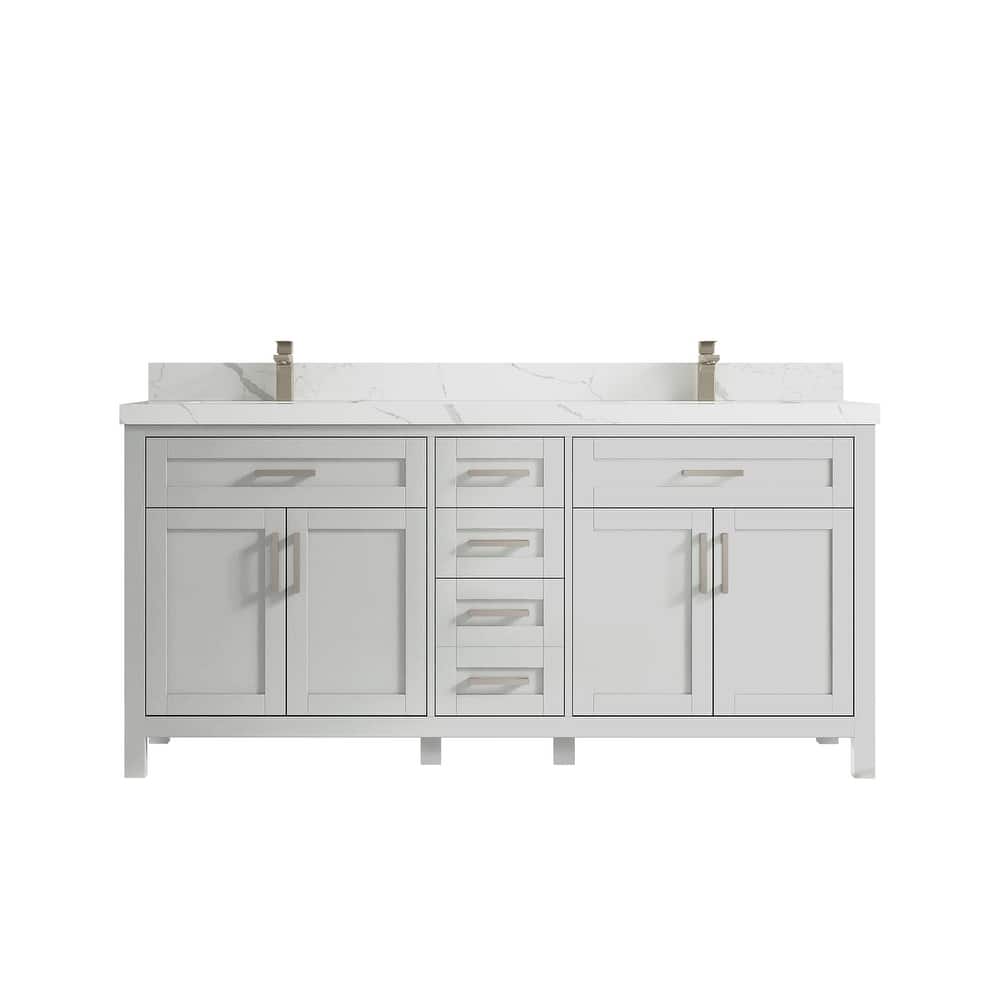 Willow Collections 72 in. W x 22 in. D Double Sink Bathroom Vanity with Countertop