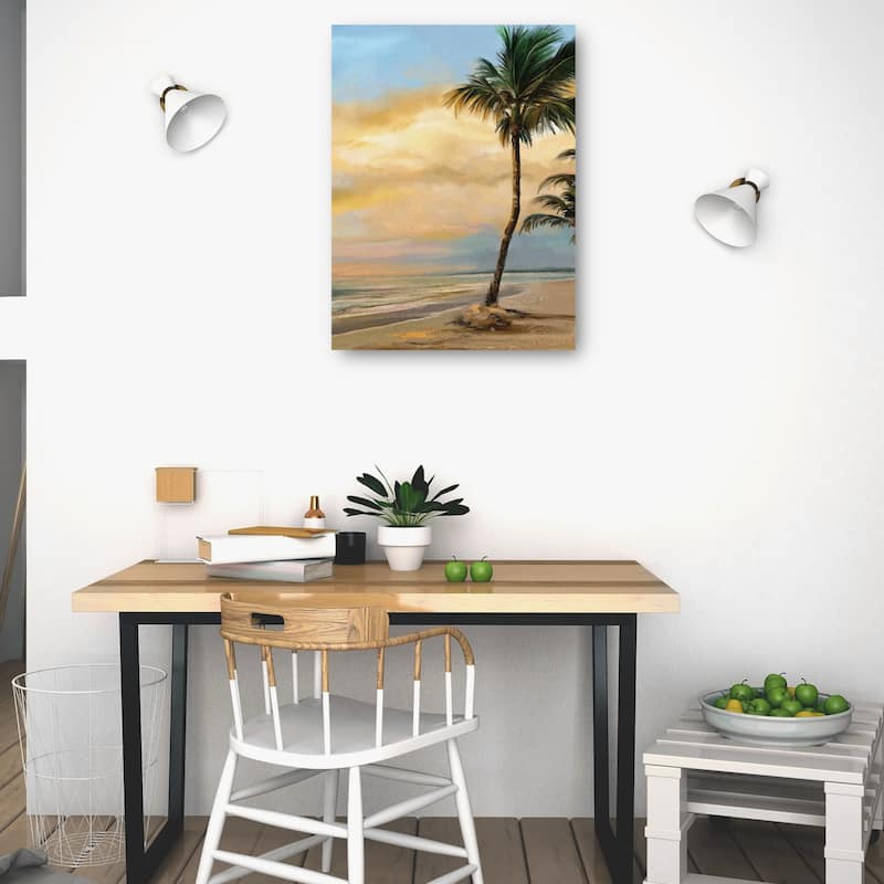 Tropical Dawn Crop By Studio Arts Canvas Art Print