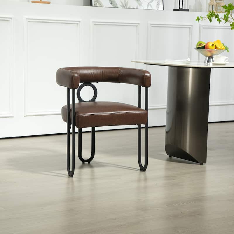 Modern PU Upholstered Accent Chair for LIving Room or Dining