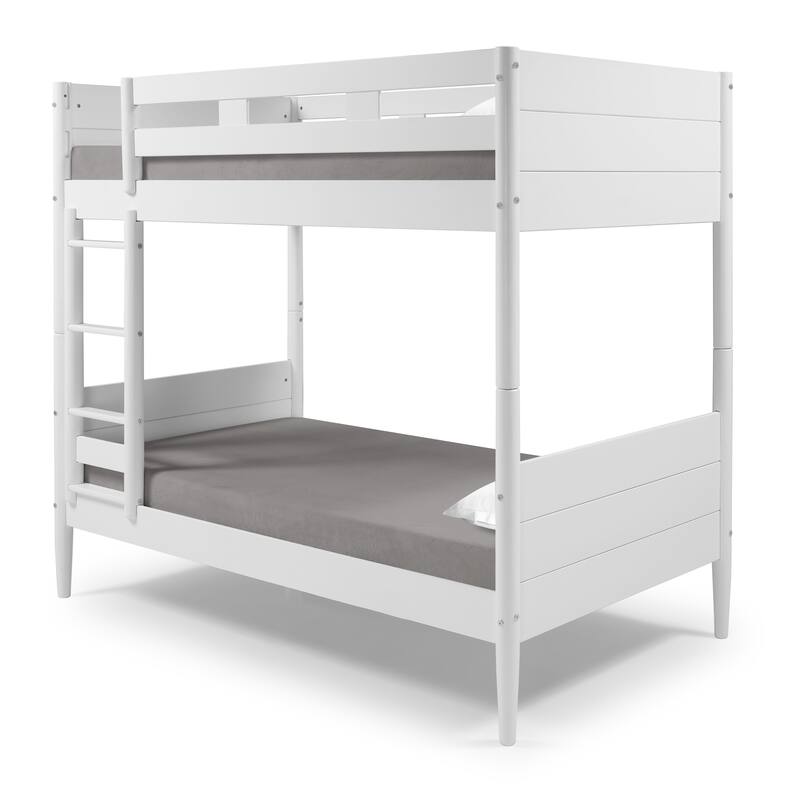 Mid Century Modern Bunk Bed Twin over Twin