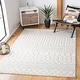 preview thumbnail 16 of 18, SAFAVIEH Tulum Lelya Moroccan Boho Tribal Rug - Ivory/Grey - 5' Round
