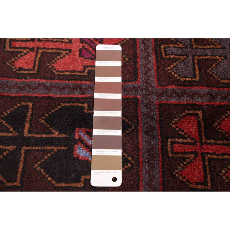 ECARPETGALLERY Hand-knotted Teimani Dark Brown Wool Rug - 3'5 x 6'1