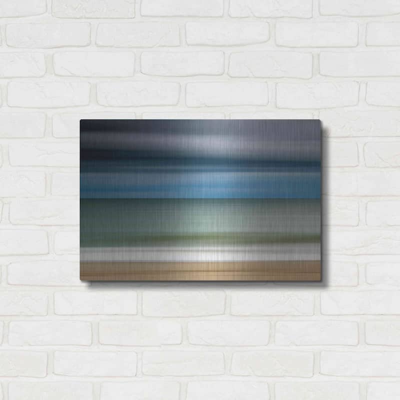 Luxe Metal Art 'Ocean Storm' by Katherine Gendreau, Metal Wall Art