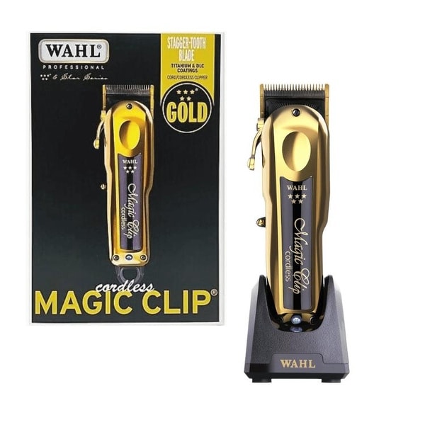 Wahl 5 Star Gold Cordless Magic Clip Clipper 8148-700 - 1/2 Wahl 5 Star Gold Cordless Magic Clip Clipper 8148-700 - 1/2