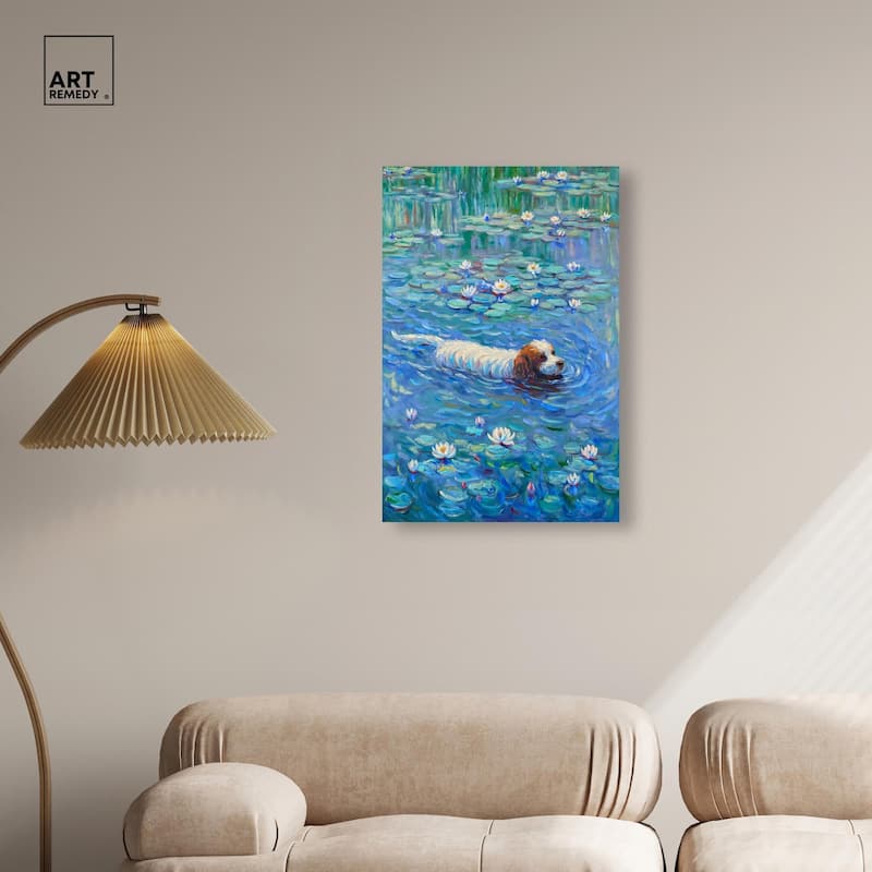 Lily Lagoon III Canvas by Art Remedy, Gallery Wrapped