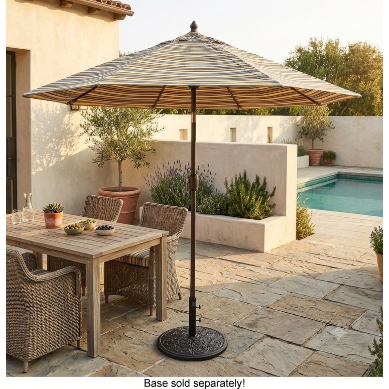 7.5 or 9 umbrella patio Sunnyglade 7.5' Outdoor Table Umbrella Tilt Crank Tan Crafted from high Bibana 7.5 ft Outdoor Patio