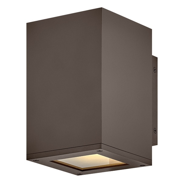 slide 1 of 1, Hinkley Lighting 28910-LL Tetra 8" Tall LED Wall Sconce Architectural Bronze