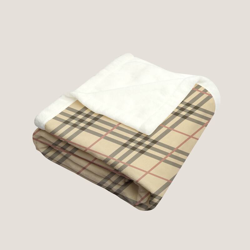Custom Personalized Name Plaid Blanket,Custom Flannel Fleece Blanket with Name