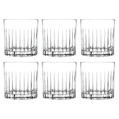 Tumbler Glass - Double Old Fashioned - Set of 6 - Glasses - 12 oz. - Made in Europe By Majestic Gifts Inc.