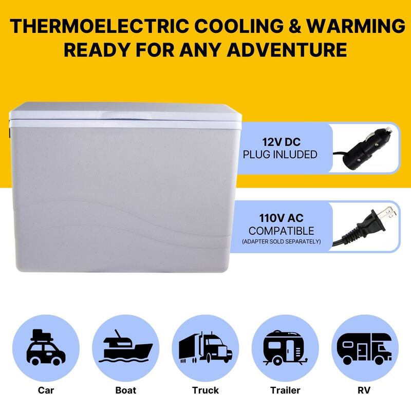 Koolatron 12V Electric Cooler/Warmer 34L (36 qt), Two-Way Design