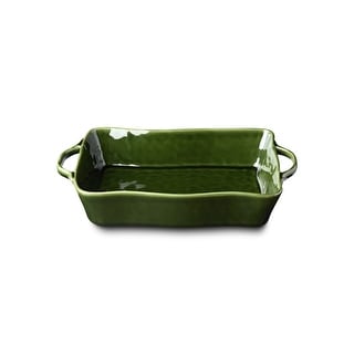 Certified International Verde Medium Rectangular Baker 14" x 8.75" x 2.75" - 14.00"W x 8.75"D x 2.75"H