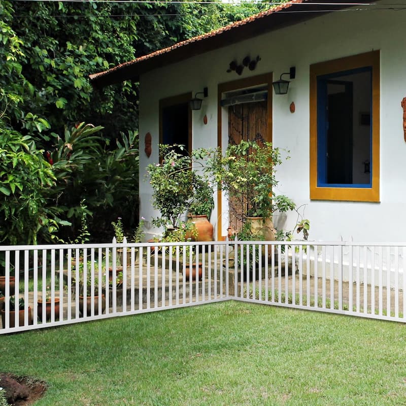 Garden Fence Outdoor Fence Panel Decorative Vinyl Picket Fence