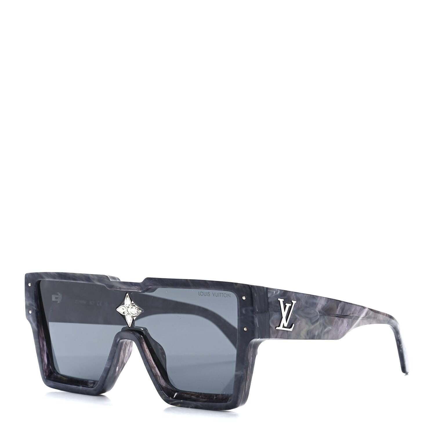 Louis Vuitton Marble Acetate Cyclone Sunglasses Z1789W Grey