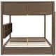 preview thumbnail 7 of 20, Queen Over Queen Bunk Bed, Wood Bunk Bed with Storage Cabinets and Charging Station