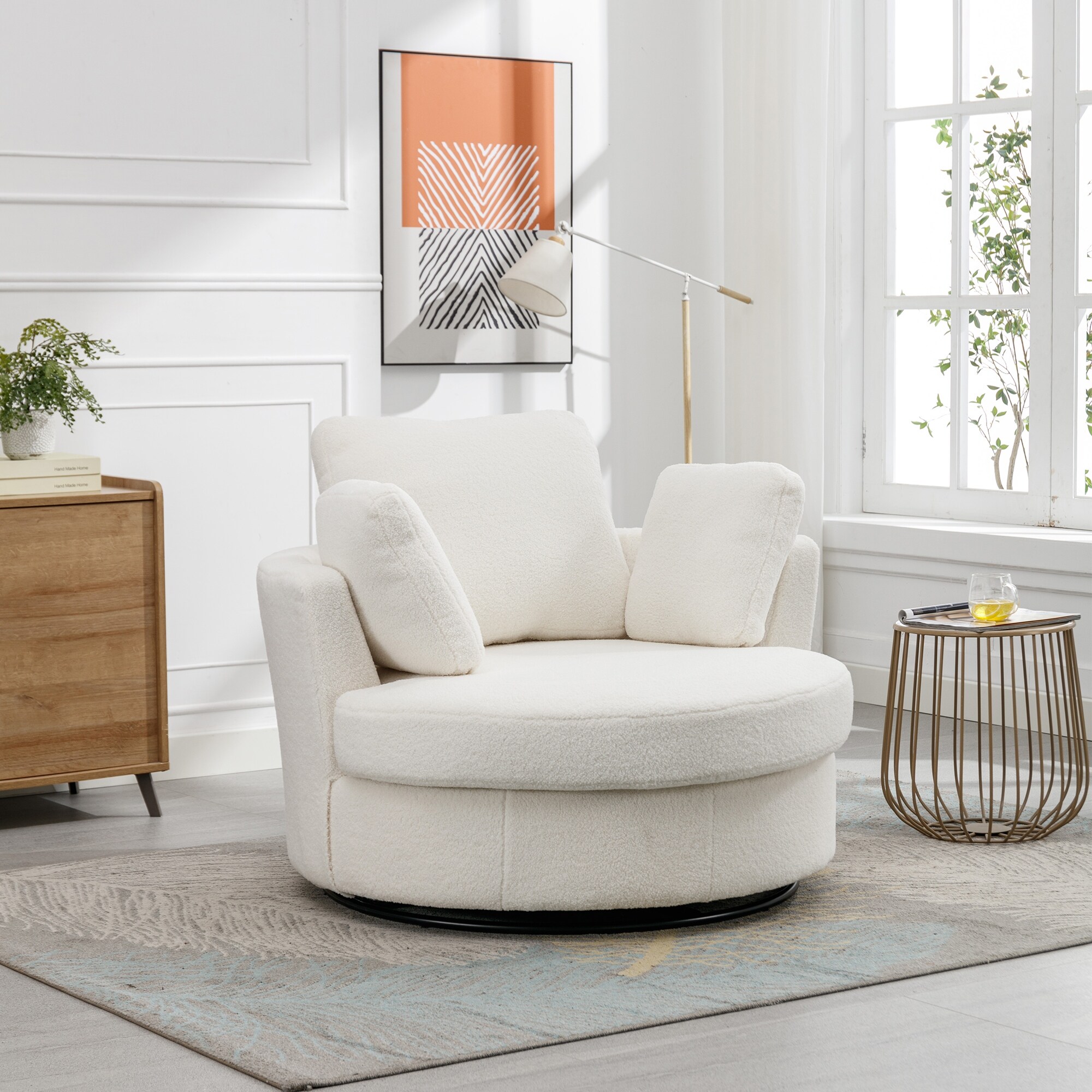 Chair and half 2025 swivel