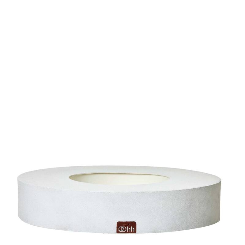 Lg. Rcycld Paper VaseCandleholder White- A - A