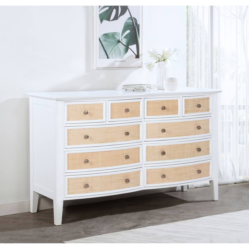 Bexhill 10-drawer Dresser White