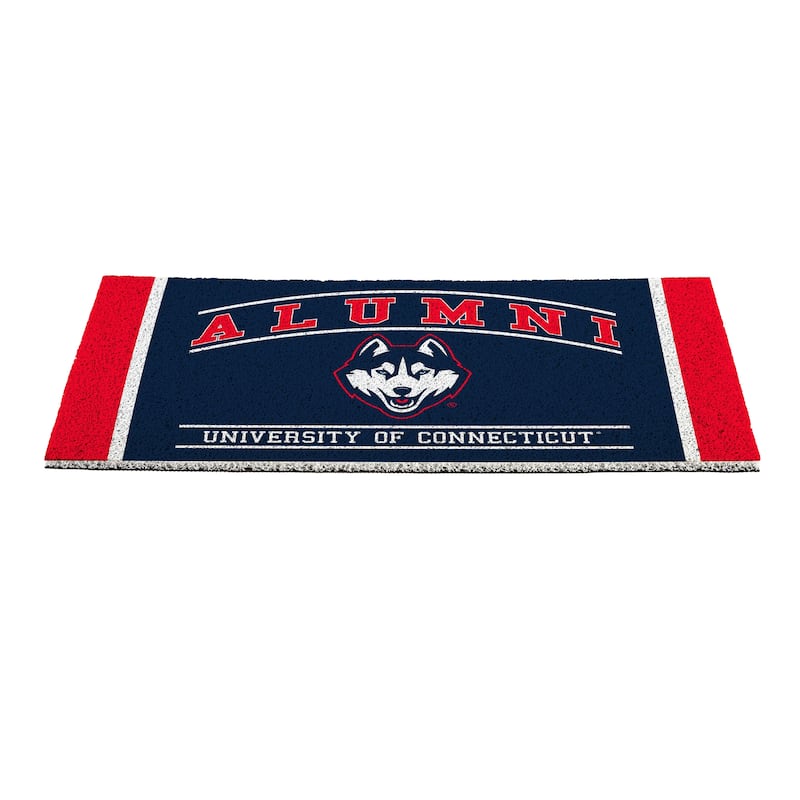 28 in. x 16 in. University of Connecticut Alumni Full Color PVC Door Mat