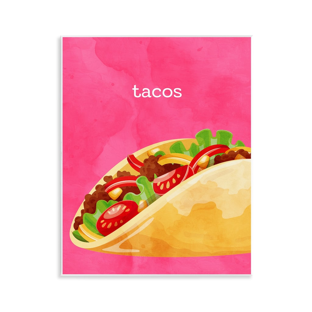 Stupell Tacos Mexican Cuisine Wall Plaque Art Design By Kim Allen
