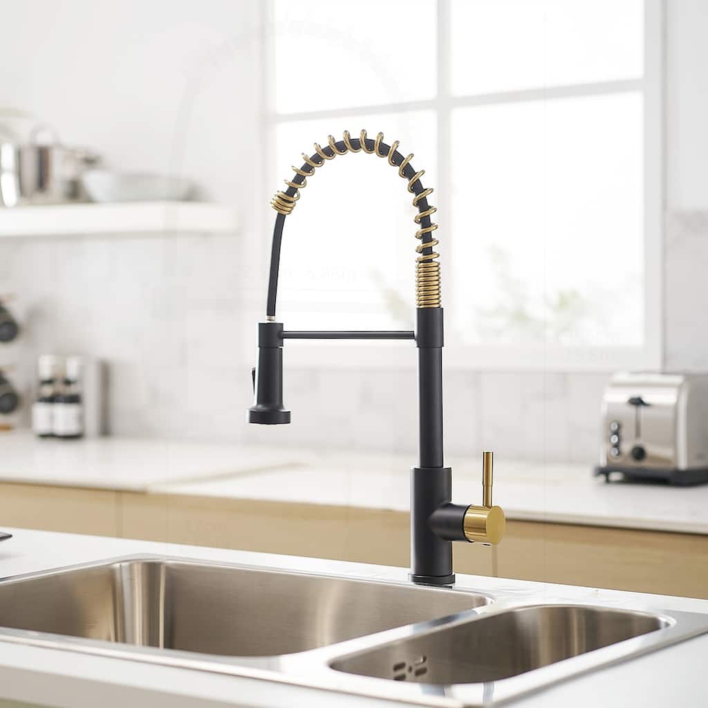 Commercial Kitchen Faucet with Pull Out Sprayer