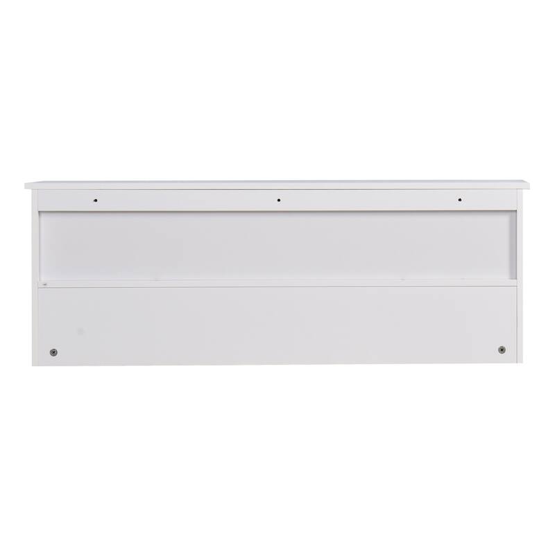 Wall Mounted Coat Rack W/ 4 Dual Hooks, Wood Storage Shelf Small Space