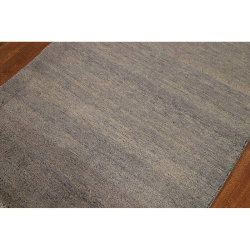 Striped Gabbeh Oriental Foyer Rug Hand-Knotted Wool Carpet - 3'3"x 6'4"