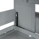 preview thumbnail 17 of 36, Full Size Convertible Murphy Bunk Bed with Hydraulic Lift, Built-In Desk, Storage Staircase