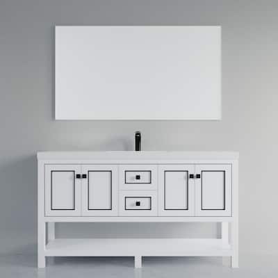 Davis 60" Single Bathroom Vanity Set