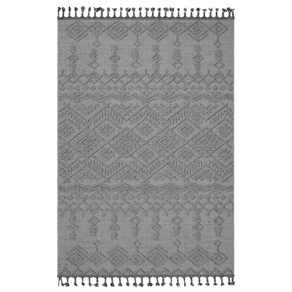 LOOM & LUXE Collection White/White/Traditional Indoor/Outdoor Area Rug