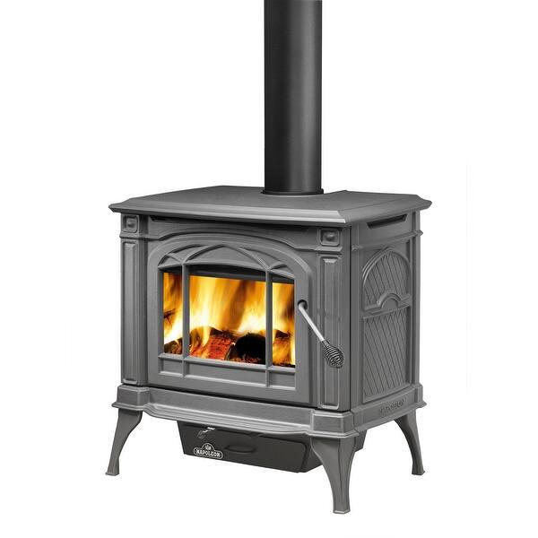 Shop Napoleon 1100c 1 Epa 1 7 Cubic Foot Cast Iron Wood Burning Leg Mount Stove Painted Black Overstock 27284667