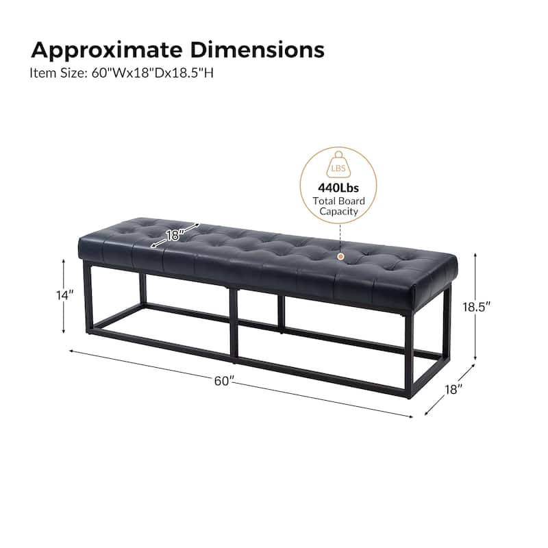 Alicia Classic Genuine Leather Durable Easy Suitable Bedroom Bench by HULALA HOME
