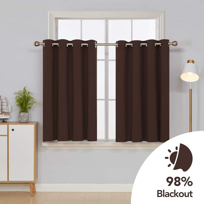 Deconovo Square Grommet Curtain Panel Pair(2 Panel)