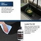 preview thumbnail 7 of 15, Karran QT-825 Drop-in 15-3/4" Single Bowl Quartz Composite Kitchen Sink