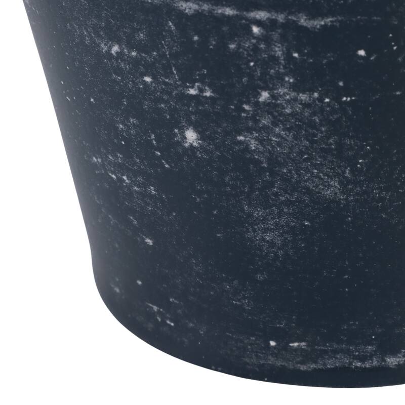 Decorative Textured Amphora Table Vase with Twisted Handles