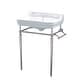 preview thumbnail 11 of 9, Whitehaus Victoriahaus 23-1/2" Rectangular Ceramic Lavatory Console
