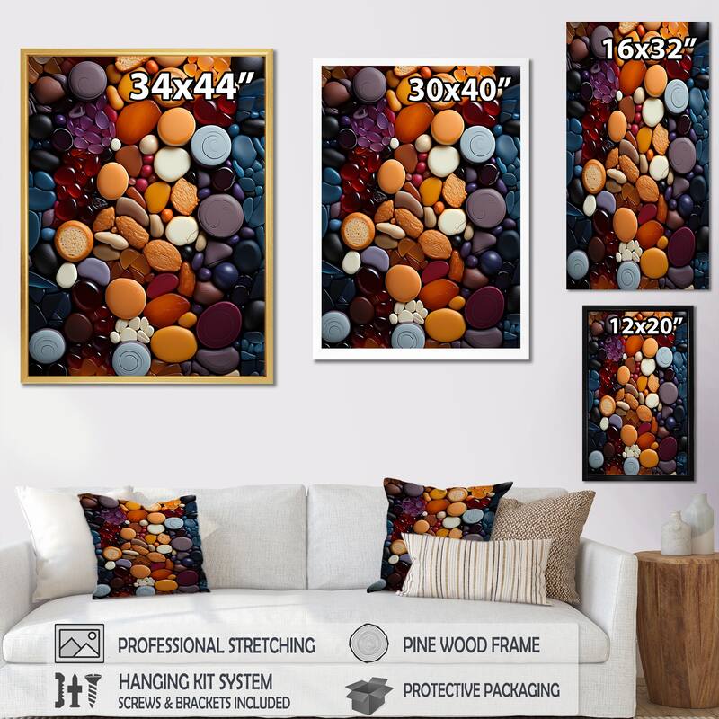 Designart "Flavorful Mosaic Spicy" Baking/Baked Goods Wall Art