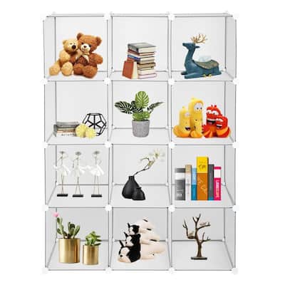 12-Cube Book Shelf Storage Shelves Closet Organizer