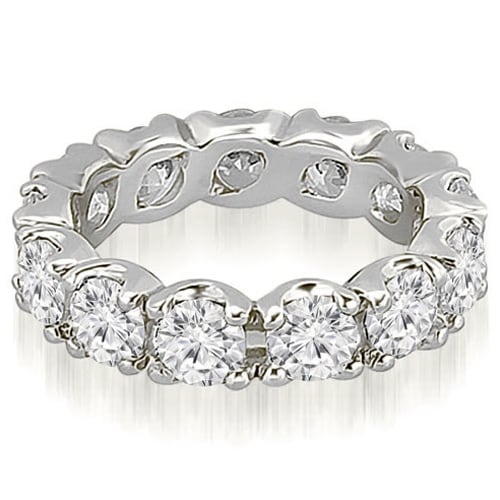 4.80 cttw. 14K White Gold Round Diamond Eternity Ring
