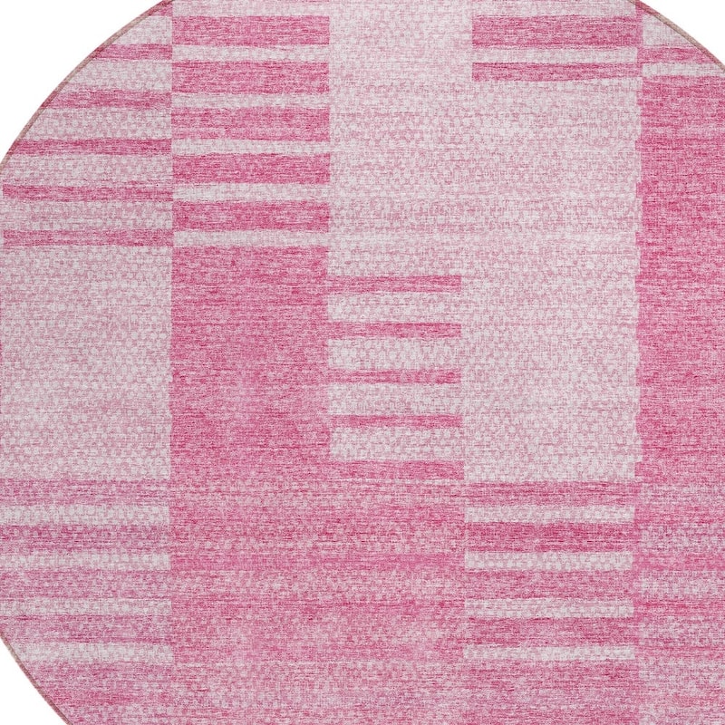 HomeRoots Striped Transitional Rectangle Outdoor Rug