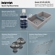 preview thumbnail 38 of 59, Karran 33" Top Mount Large/Small Bowl Quartz Kitchen Sink Kit - 33" x 22" x 9"