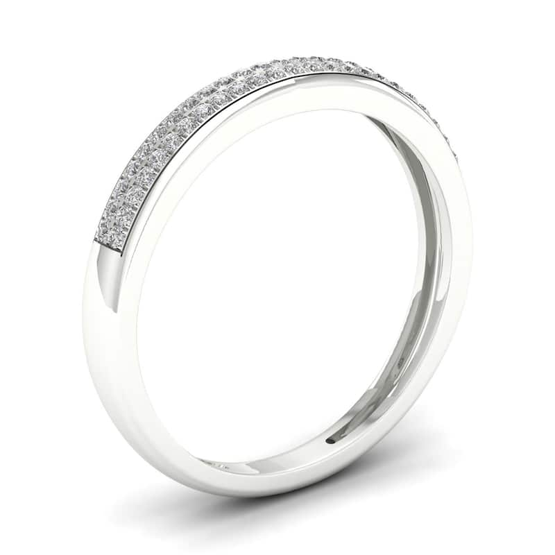 1/6ct TDW Diamond Band in Silver for Women