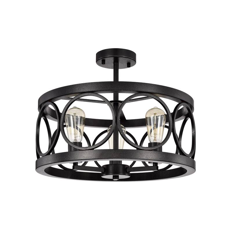 Shacer 3-light Hood Design Ceiling Lamp