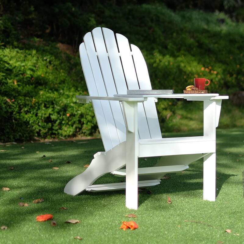 Cambridge Casual Alston Outdoor Wood Adirondack Chairs - White