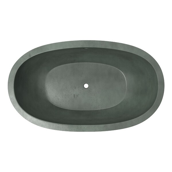 その他 1/6 native bath tub Avalon-62-Concrete-Bathtub-Ash
