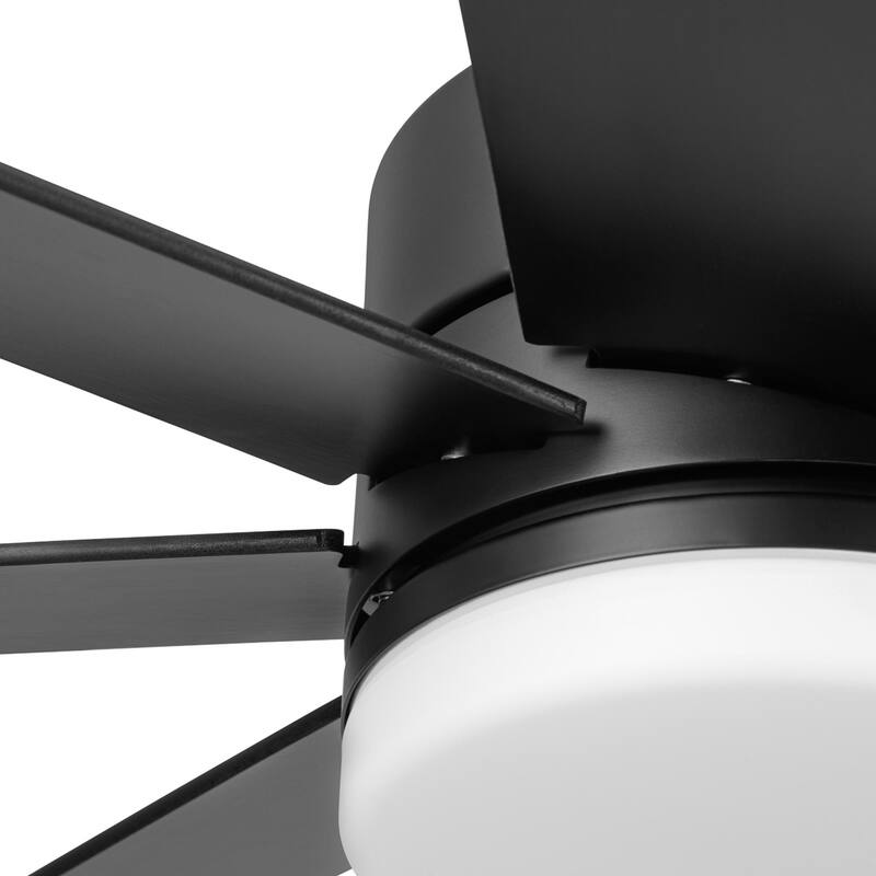 62" Honeywell Kildee Outdoor Ceiling Fan with Color Changing Light, Remote Control - 62 Inches