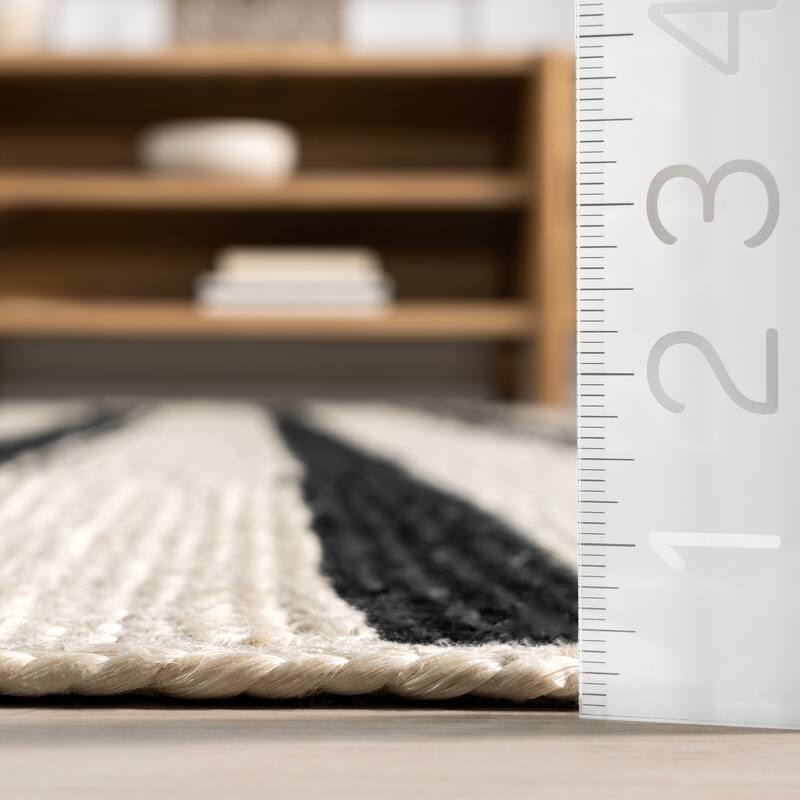 Calathea Striped Jute Area Rug